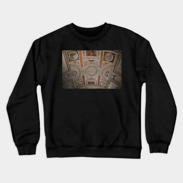 Palazzo Gonzaga, Ceiling Detail. Mantua, Italy Crewneck Sweatshirt by IgorPozdnyakov